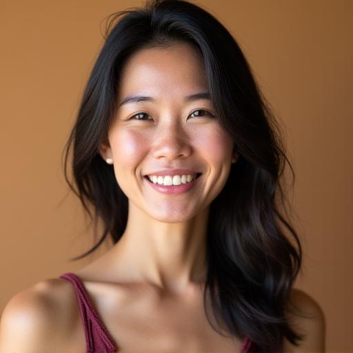 Warm and inviting headshot of Aria Chen, Founder & Senior Instructor.